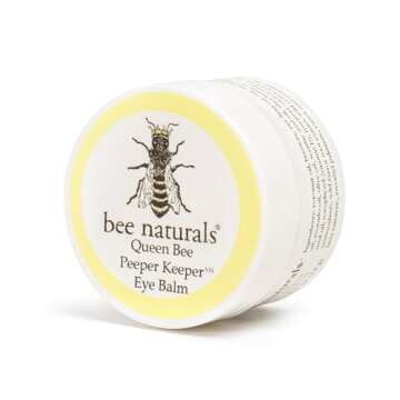 Bee Naturals Queen Bee Best Eye Balm Peeper Keeper - Natural Eye Balm with Vitamin E & 10 Oils - Red...