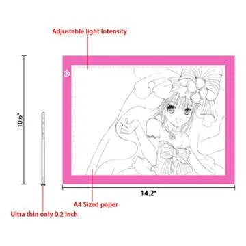 Dimmable A4 LED Tracer Light Box for Artists