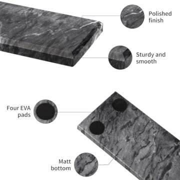 HESHIBI Modern Marble Incense Holder for Home Decor