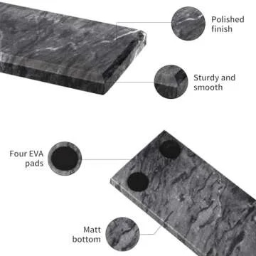 HESHIBI Modern Marble Incense Holder for Home Decor