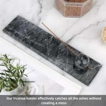 HESHIBI Modern Marble Incense Holder for Home Decor