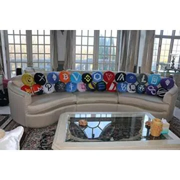 Stylish Ethereum Pillows - Plush Crypto Decor for Everyone