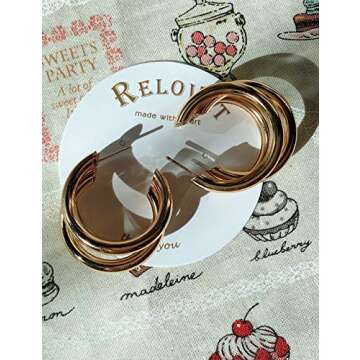 Stylish RELOVET Triple Hoop Earrings for Every Occasion