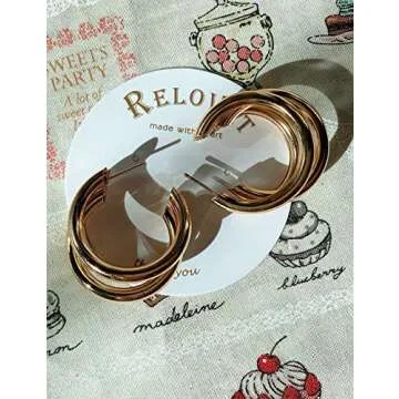 Stylish RELOVET Triple Hoop Earrings for Every Occasion