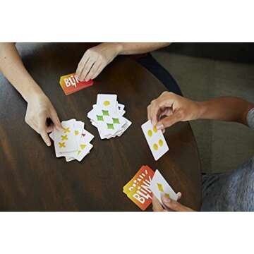 Mattel Games Blink Card Game in Collectible Storage Tin for Families & Parties, Easy for Kids