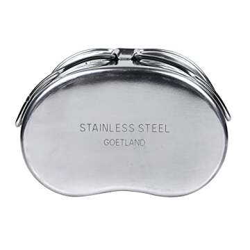 Goetland Stainless Steel WWII US Army Canteen Water Bottler Military Canteen Kit 1.3QT with 0.6QT Cup Nylon Pouch G.I.