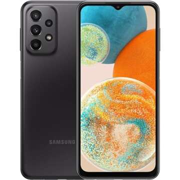 Samsung Galaxy A23 5G UW | Renewed | 4GB/64GB | Long Battery Life | Black