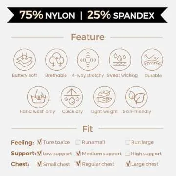 Aoxjox Women's Workout Sports Bras Fitness Backless Padded Trainning Infinity Gym Bra Yoga Crop Tank Top (White, XX-Small)