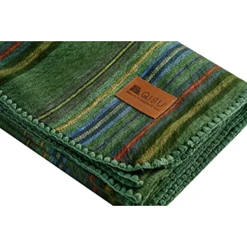 Qisu Alpaca Wool Throw Blanket - Soft, Warm & Stylish