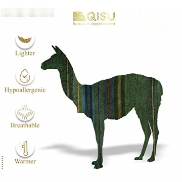 Qisu Alpaca Wool Throw Blanket - Soft, Warm & Stylish