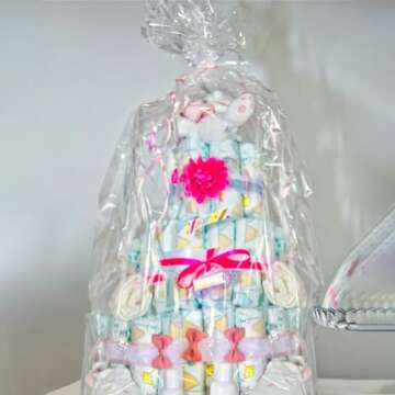 Morepack Extra Large Cellophane Bags for Gifts 50x60 inches