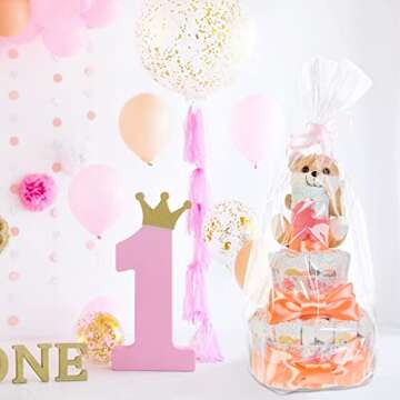 Morepack Extra Large Cellophane Bags for Gifts 50x60 inches