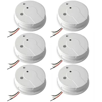 Kidde Hardwired Smoke Detector 6-Pack - Dual Sensor & Battery Backup