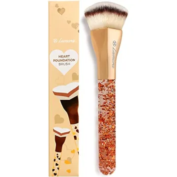 LAMORA Heart Shaped Kabuki Foundation Brush - Flawless Application & Versatile Design