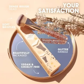 LAMORA Heart Shaped Kabuki Brush for Flawless Makeup