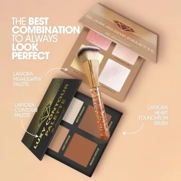 LAMORA Heart Shaped Kabuki Brush for Flawless Makeup