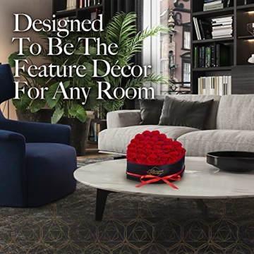 GLAMOUR BOUTIQUE Heart Box with 27 Preserved Roses