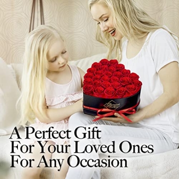 GLAMOUR BOUTIQUE Heart Box with 27 Preserved Roses