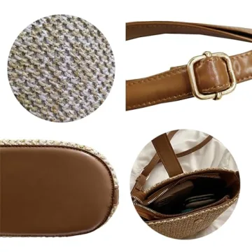 Trendy Straw Crossbody Bag for Summer Adventures