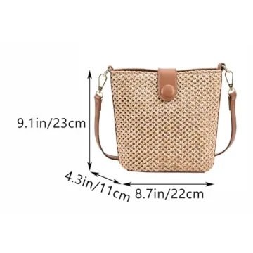 Trendy Straw Crossbody Bag for Summer Adventures