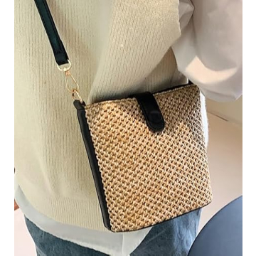 Trendy Straw Crossbody Bag for Summer Adventures