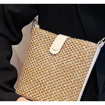 Trendy Straw Crossbody Bag for Summer Adventures
