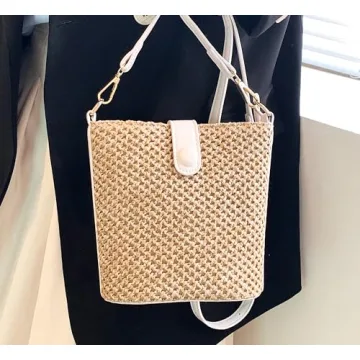 Trendy Straw Crossbody Bag for Summer Adventures