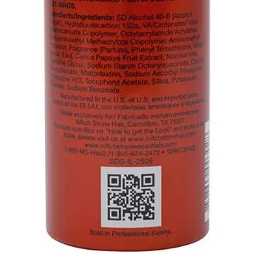 Mitch Stone Session Spray Hairspray - 10 oz. Medium Hold, Flexible, Brushable, Working Hair Spray For Evening Looks, Iron Curls, Heat Styling, Roller Sets. Adds Hold and Control, Body, Adds Root Lift