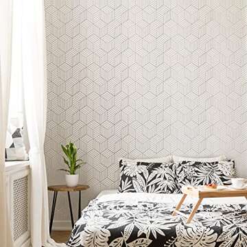 8 Reusable Geometric Wall Stencils for Home Decor