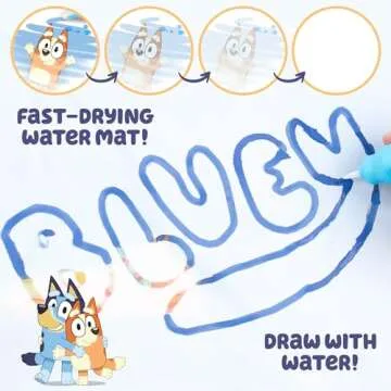 Bluey Water Drawing Mat for Kids - Mess-Free Fun