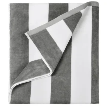 LULUHOME Large Oversized Beach Towel - Soft Cotton 36x70 Inch Striped