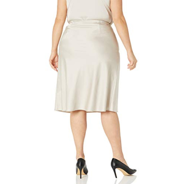 Chic and Versatile Maya Silky Slip Skirt - Silver Cloud