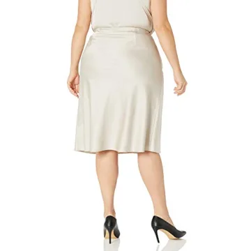 Chic and Versatile Maya Silky Slip Skirt - Silver Cloud