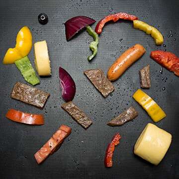 AOOCAN Grill Mat - Set of 5 Heavy Duty Grill Mats Non Stick, BBQ Outdoor Grill & Baking Mats - Reusable, Easy to Clean Barbecue Grilling Accessories - Work on Gas Charcoal Electric - Extended Warranty