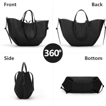 Juoxeepy Work Bag Stylish Faux Leather Tote for Women