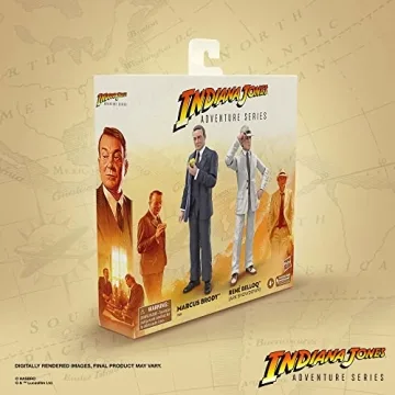 Indiana Jones Adventure Figures Marcus Brody & René Belloq Set