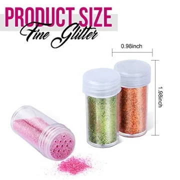 Stunning 48-Color Glitter Set for Crafts and Makeup