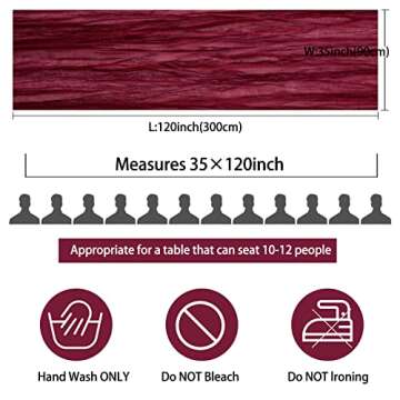 12 Pack 10Ft Cheesecloth Table Runner 35x120 Inch Boho Gauze Table Runner Rustic Cheese Cloth Long T...