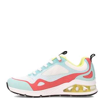 Skechers Women's UNO 2-RUNABOUT Sneaker in White/Multi