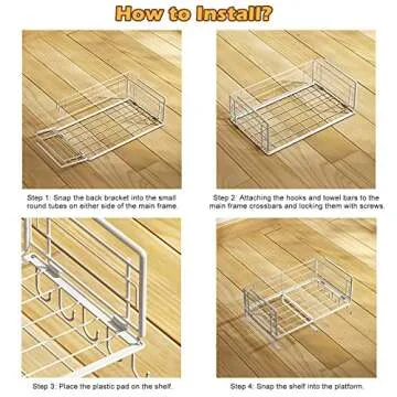 Multi-function Under Shelf Basket Storage Rack - Color You