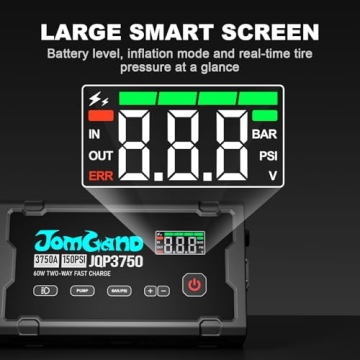 JOMGAND JQP3750 Jump Starter with Air Compressor Reviews