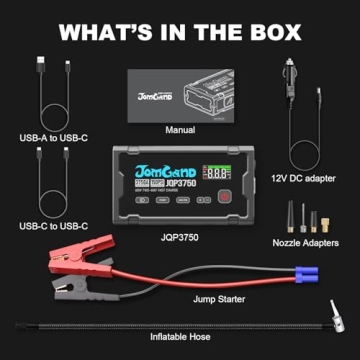 JOMGAND JQP3750 Jump Starter with Air Compressor Reviews