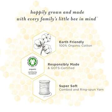 Burt's Bees Baby Boys Tees, Short Long Sleeve V-neck Crew Infant Top, 100% Cotton And Toddler T-Shirt Set, Midnight, 3 Months US