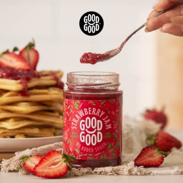 GOOD GOOD Strawberry Jam No Added Sugar Keto and Vegan