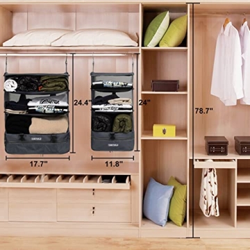 TABITORA Portable Hanging Travel Organizer XL - Smart Packing Solution