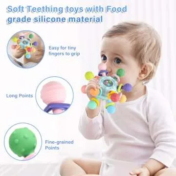 Baby Sensory Teething Toys for Infants - Perfect Gift
