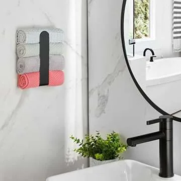 Taozun Hand Towel Holder for Elegant Bathroom Storage