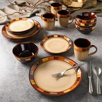 Gibson Casa Estebana 16-Piece Dinnerware Set Service for 4