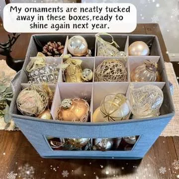 VENO Champagne Flutes Storage Box With Lid and Handles for Stemware Storage, Transport, Moving and Protection, Cardboard Dividers Included for 12 Glasswares