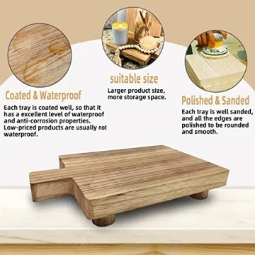 Handmade Wooden Tray for Stylish Kitchen and Bathroom